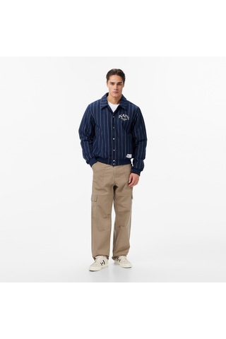 Karl Kani Pinstripes Wool Erkek Mavi Ceket Km253-045-1 Mavi