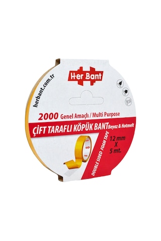 12mmx5mt Çift Taraflı Köpük Band Özel Bant Pe-hotmelt Yüksek Kalite