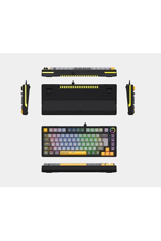 Bronzturq Mk1114 Rgb Kablosuz Üç Modlu Usb + 2.4 Ghz + Bluetooth Mekanik Klavye