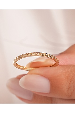 Debora Jewelry 14 Ayar Altın Oymalı Yüzük