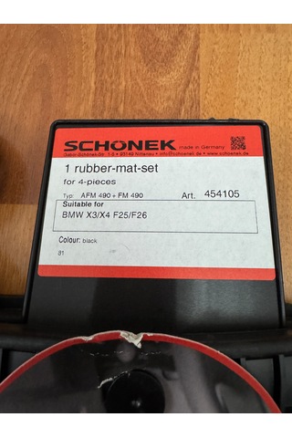 Bmw Schonek Paspas 454105 Siyah X3 F25 X4 F26 Germany -