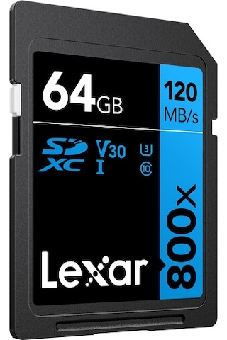Lexar BLUE Series 64 GB High-Performance 800x UHS-I SDXC Hafıza Kartı