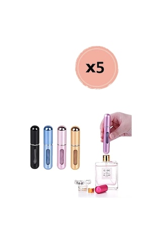Taşınabilir Mini Doldurulabilir 5 Adet Parfüm Şişesi Atomizer Parfüm Şişeleri Boş Küçük