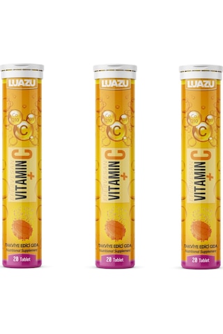Luazu Vitamin C Coenzyme Q10 D3 Takviye Edici Gıda 3 x 20 Tablet