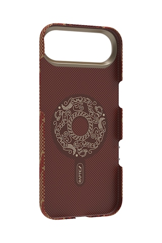 Apple Uyumlu iPhone 17 Air Kılıf M-safe Şarj Özellikli Raptic Aramid Skin Bionic Serisi Kapak Kırmızı