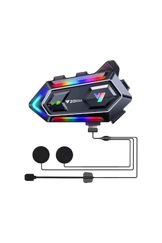 Dodes Y20 Max Kablosuz Motosiklet Kask Intercom