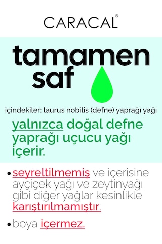 Caracal Defne Yaprağı Uçucu Yağı Doğal %100 Saf Defne Yağı 30ml 30 ML
