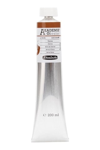 Schmincke Akademie Öl Color Yağlı Boya 200 Ml Seri 1 606 Sienna Karışık, Çok Renkli