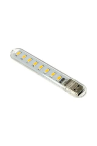 Taşınabilir Usb Led Işık Mini Flash Usb Stick Light 8 Led Sarı N11.3856
