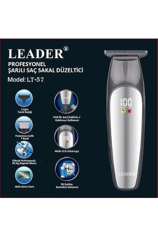 Leader LT-57 Profesyonel Saç & Sakal Kesme Makinesi