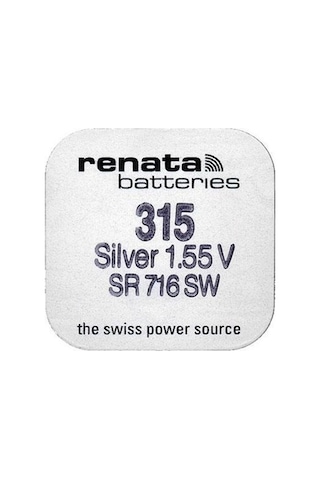 Renata 315 SR716SW 1.55V Saat Pili 10'lu