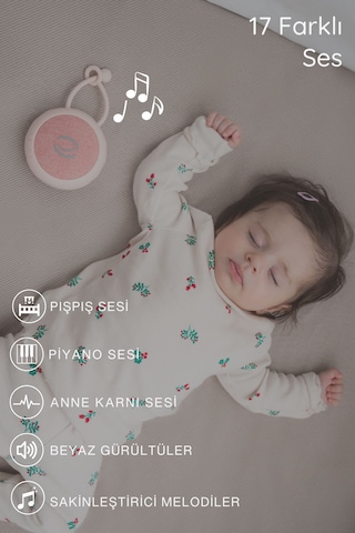 Beyaz Gürültü Cihazı Pışpışlı Ninnili Radyasyon İçermeyen Bebek Uyku Arkadaşı