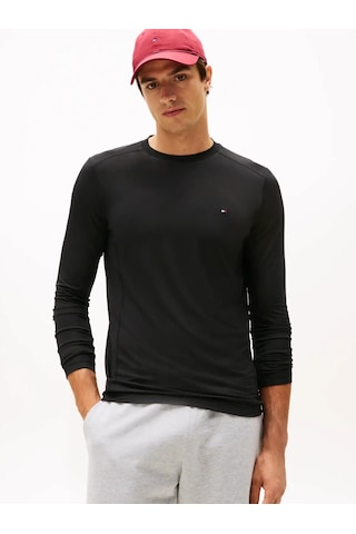 Tommy Hilfiger Performance Ls Tee, Bds Siyah Erkek T-shirt