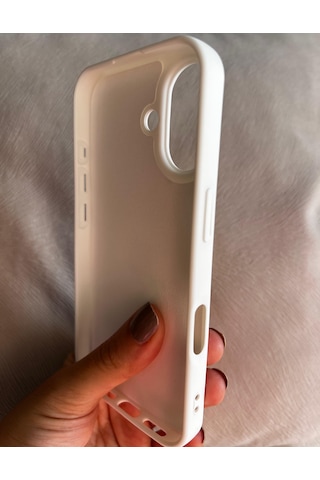 Apple Uyumlu iPhone 16 Plus Logolu İçi Kadife Silikon Lansman Kılıf