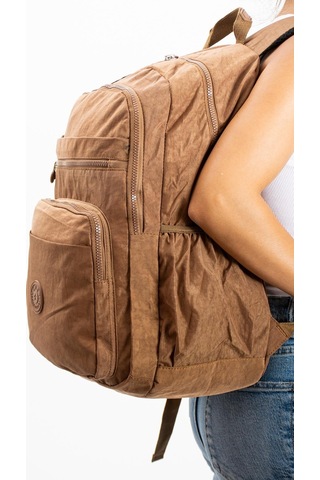 Ultra Hafif Çok Cepli Su Geçirmez Sırt Çantası Unisex Taba Model: 571-1b - Taba