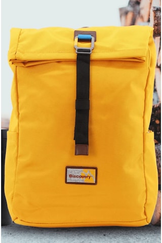 Discovery Icon Roll Top Sürdürülebilir Unisex Sırt Çantası Sarı 1