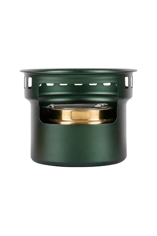 Dianziye Alüminyum Dışarıda Çay Pişirme Ve Pişirme Aleti, Taşınabilir Rüzgar Dirayetli Alkol Fırını, Ev Ve Kamp Kullanıma Uygun Yeşil Yeşil