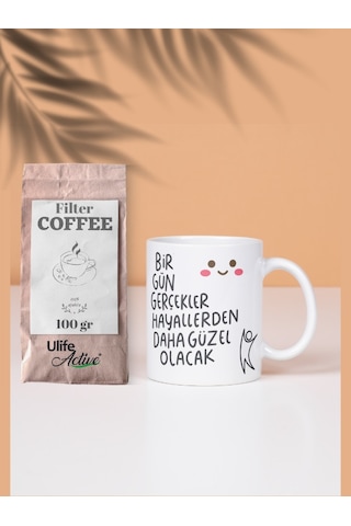 Deepcraft Eğlenceli Güzel Sözler Kupa Hediyelik Kupa 300ml Beyaz