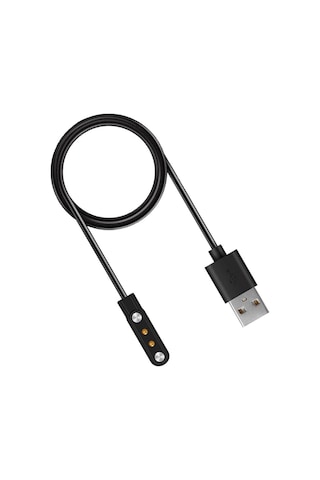 Forzacase Haylou Solar Ls05 / Ls05s Uyumlu Usb Manyetik Şarj Kablosu 1 Metre - Fc017 Siyah