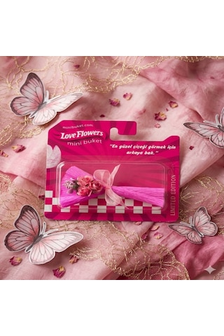 Love Flowers Özel Tasarım Mini Gül Buketi - Sevgiliye Özel Hediye -