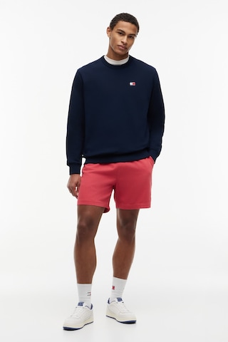Tommy Hilfiger Tjm Reg Badge Crew Htr Erkek Mavi Sweatshirt - Dm0dm21921