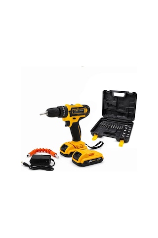 Bn-5 F-136 Şarjlı Matkap Seti Çantalı 24w 1350 Rpm Banco-200 Sarı Stanlıy-cordless