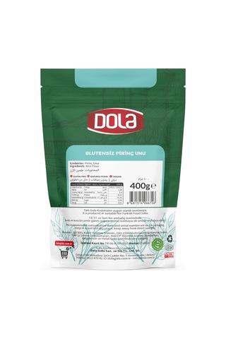Glutensiz Pirinç Unu 400 Gr 0.25 KG