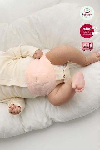 Pembe Doğal Kiraz Çekirdeği Dolgulu Bebek Kemeri Kiraz Çekirdekli Bebek Bel Kemeri