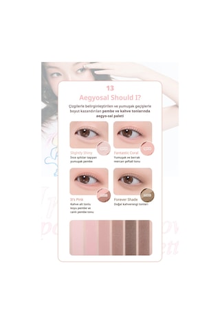 Işıltılı, Mat Tonlarda 4lü Far Paleti Perıpera Ink Pocket Shadow Palette 13 Aegyosal Should I