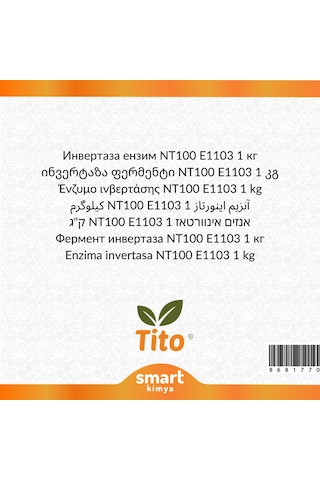 İnvertaz Enzimi Nt100 E1103 1 Kg