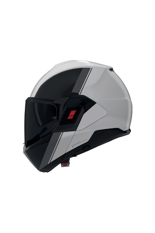 Nolan N120.1 Verniciatura Speciale Siyah Camlı 356 Çenesi Arkaya Açılır Kask Siyah Beyaz