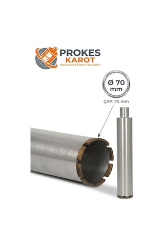 Prokes Elmas Soketli Karot Borusu 70 Mm X 450 Mm Beton Delme Panç Prokes Elmas Soketli Karot Borusu 70 Mm X 450 Mm Beton Delme Panç