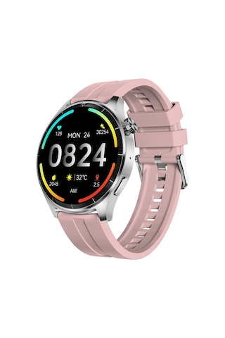 Thull Tw1-02 Gri Akıllı Saat + Pembe Slıkon Kordon