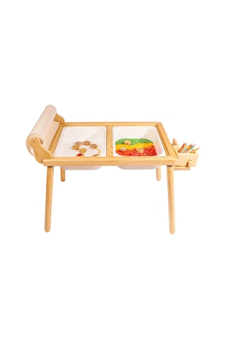 Woodnjoytoy Woodnjoy Masif Ağaç Aktivite & Çalışma Masası