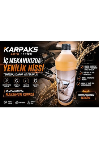 Karpaks Auto Series Araç İçi Detay Temizleyici 1 Lt Koltuk Döşeme Plastik Temizleyici