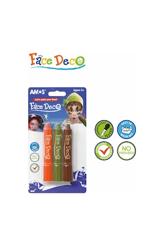 Amos Yüz Boyası Seti 3 Renk N Fd5B33