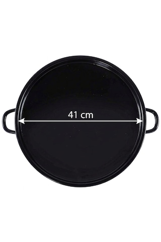 Kavurma Sacı 41 Cm Büyük Boy Siyah