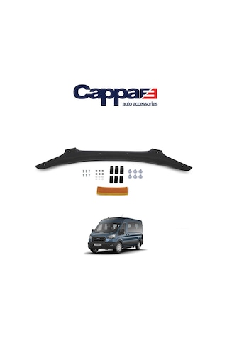 Cappafe Ford Transit Ön Kaput Koruyucu Rüzgarlık 4Mm Abs 2019-