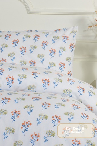 Elart Caren Nevresim Takımı Tek Kişilik Lastikli Çarşaf 160x220 Cm Hardal Hardal