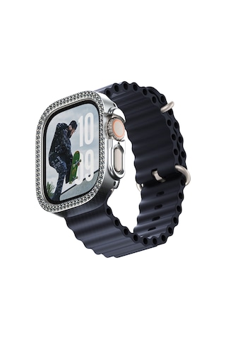 Safe. By Panzerglass Bling Bumper Silver Apple Watch Uyumlu Ultra 2