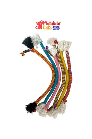 Rope Large Matatabi Li Çıngıraklı İp Kedi Oyuncağı