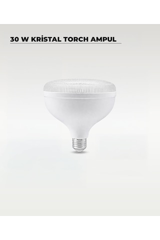 30w Kristal Torch Led Ampul Beyaz Işık