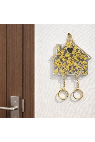 Tahtakale Toptancı Silikon Epoksi Kalıp Ev Anahtarlık Kalıbı Çift Özel Duvar İçin Anahtarlık Kalıbı 11.5x9.6 Cm