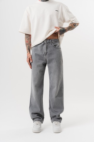 Respire Erkek Washed Baggy Pantolon Açık Gri