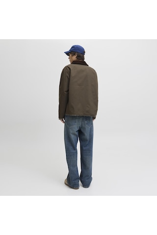 Jack & Jones Erkek Gömlek Yaka Uzun Kollu Ceket - Wolf - 12299081 Canteen