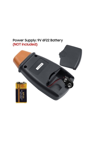 Ebitda Kullanımı Kolay Taşınabilir Dijital Dönüş Hızı Ölçer Led Ekranlı Otomatik Ölçüm Geniş Kullanım Alanı Siyah Siyah