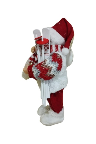 T.concept Dekoratif Zilli Noel Baba Yılbaşı Figürü 30 Cm 240471/30