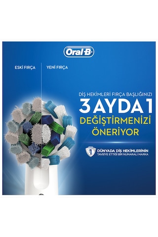 Oral-B Cross Action Clean&Maximiser Şarjlı Diş Fırçası Yedek Başl