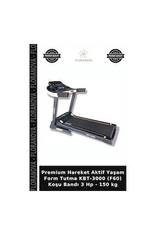 Premium Hareket Aktif Yaşam Form Tutma Kbt-3000 F60 Koşu Bandı 3 Hp - 150 Kg