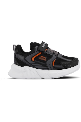 Slazenger KENDALL Çocuk Cırt Cırtlı Siyah / Koyu Gri Günlük Spor Ayakkabısı
